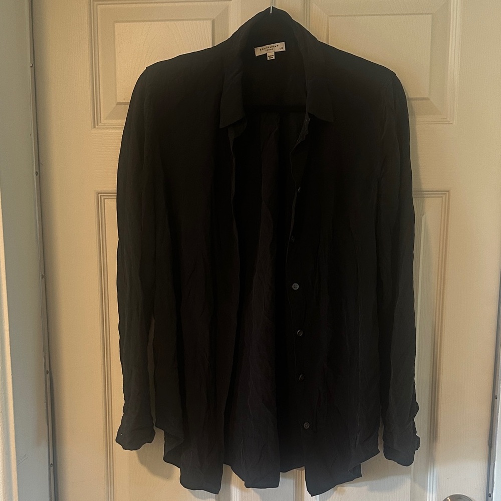 Equipment Black button down Shirt blouse